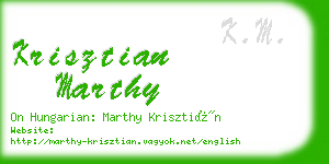 krisztian marthy business card